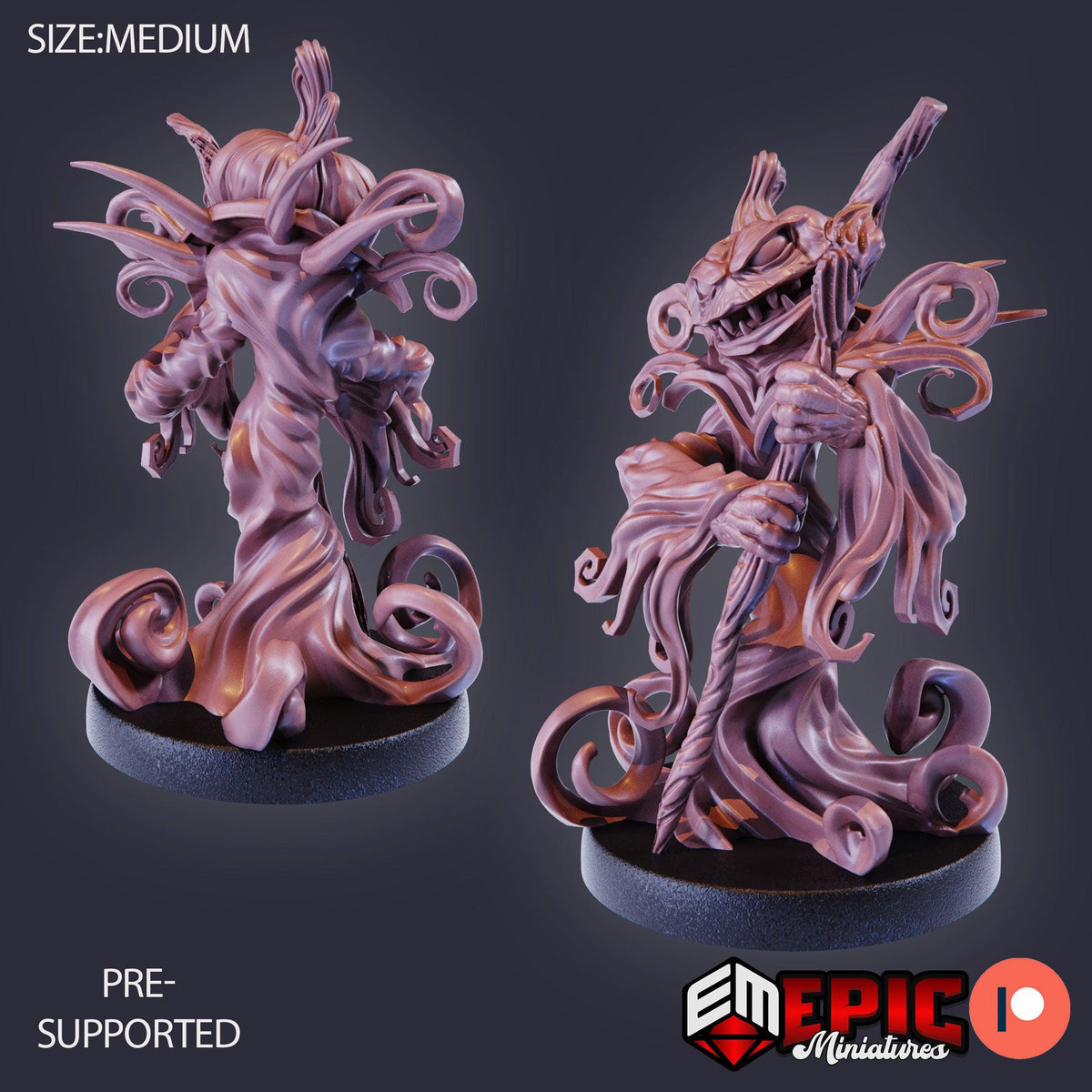 3D Resin Miniature Pumpkin Reaper  - D&D Epic Miniatures