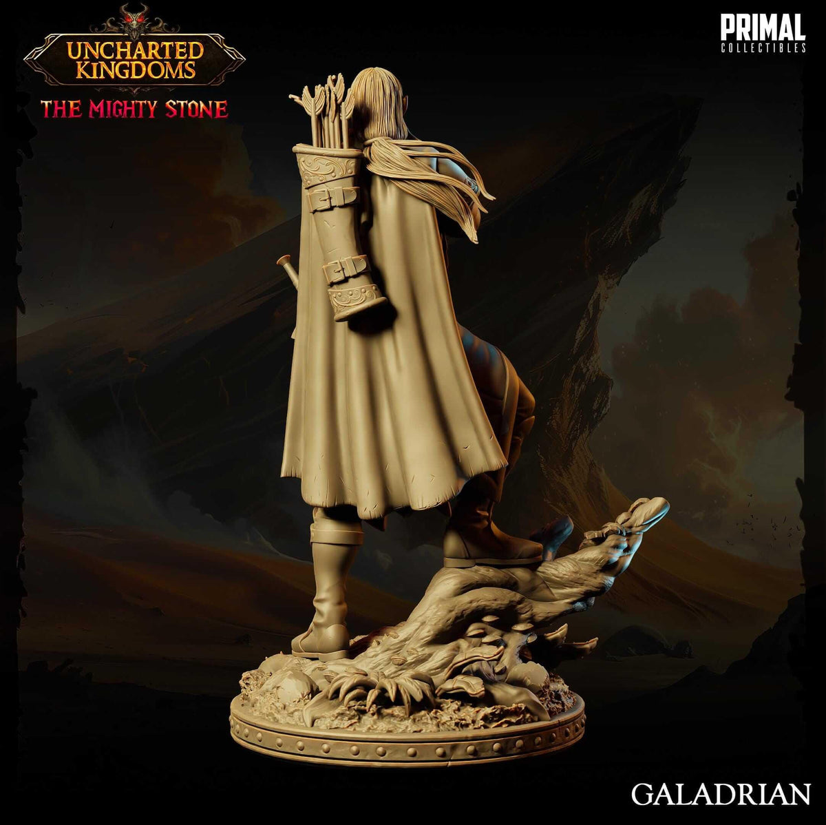 Galadrian Elf - Uncharted Kingdoms 3D Printed Resin RPG/Tabletop/Boardgames Miniature Primal Collectibles