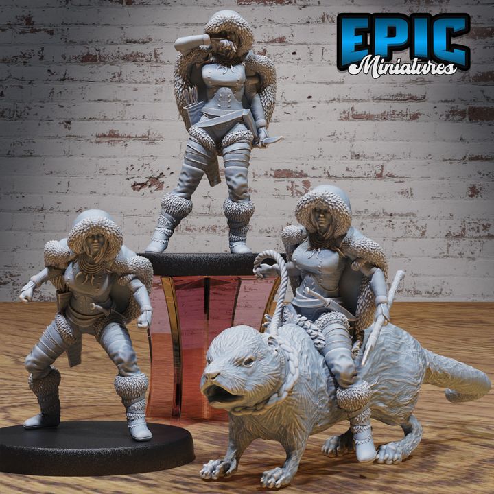 3D Resin Miniature Northern Tribes Warrior - D&D - Epic Miniatures