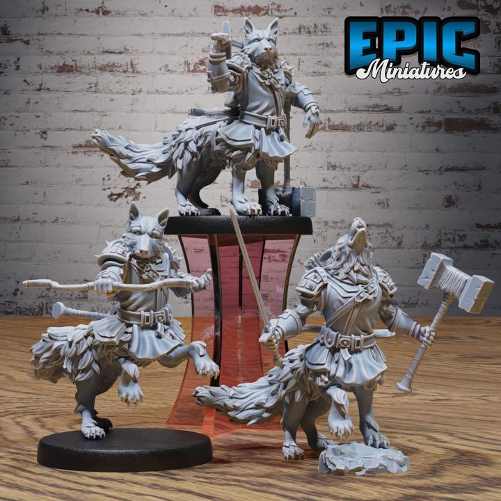 3D Resin Miniature Sheppard Dog Centaur - D&D Epic Miniatures