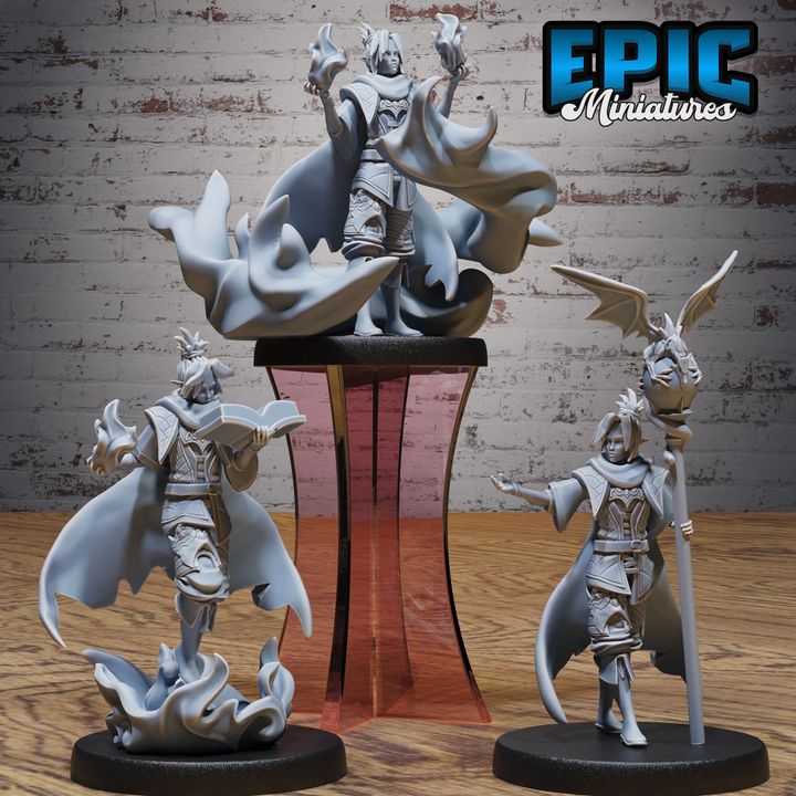 3D Resin Miniature Dragonfire Sorcerer - D&D Epic Miniatures