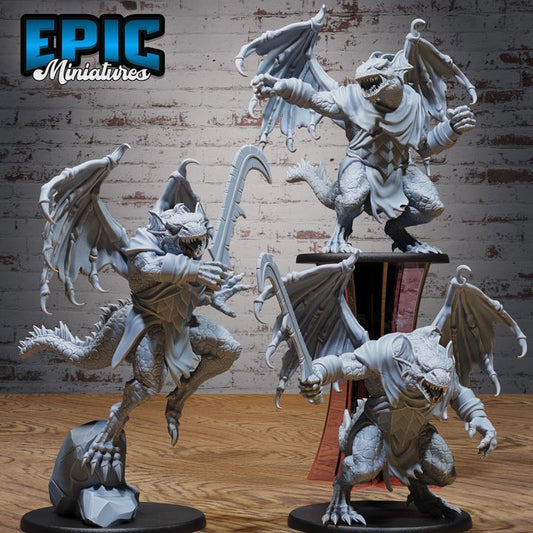 3D Resin Miniature Draconian Warrior - D&D Epic Miniatures