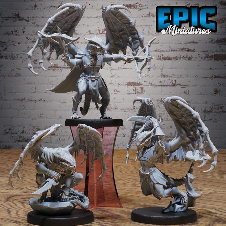 3D Resin Miniature Draconian Rogue - D&D Epic Miniatures