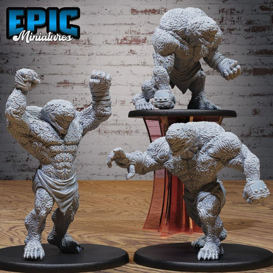 3D Resin Miniature Brain Golem - D&D Epic Miniatures