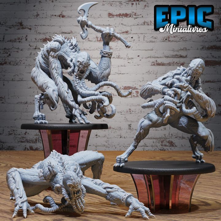 3D Resin Miniature Adominable Mind - D&D Epic Miniatures
