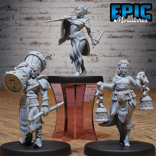 3D Resin Miniature Aztec Tribe set 2 - D&D Epic Miniatures