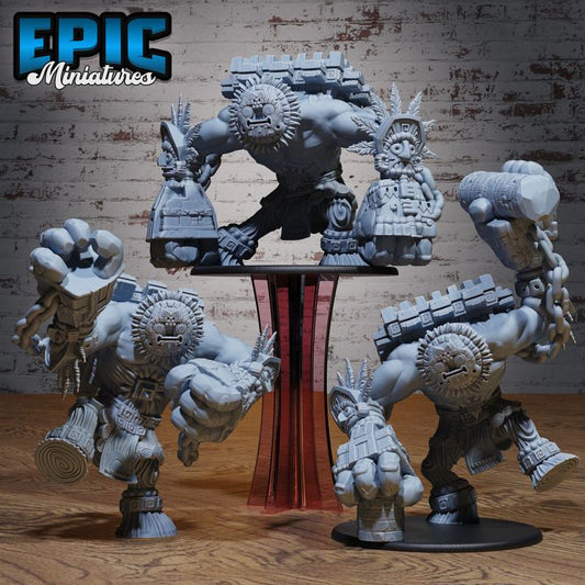 3D Resin Miniature Platform Golem - D&D Epic Miniatures