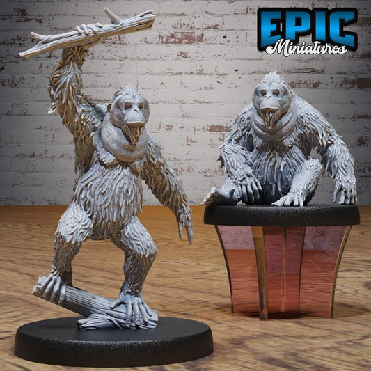 3D Resin Miniature Orangutan - D&D Epic Miniatures