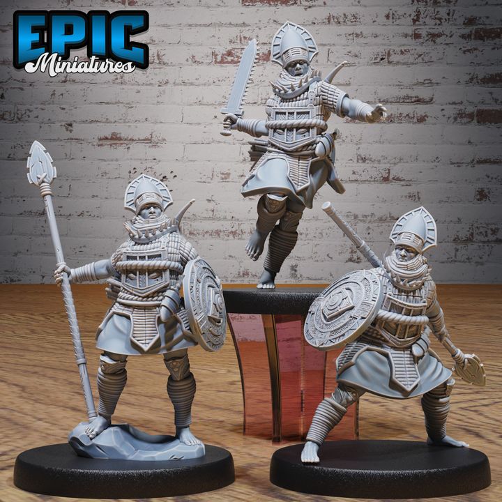 3D Resin Miniature Jungle Warrior v1 - D&D Epic Miniatures