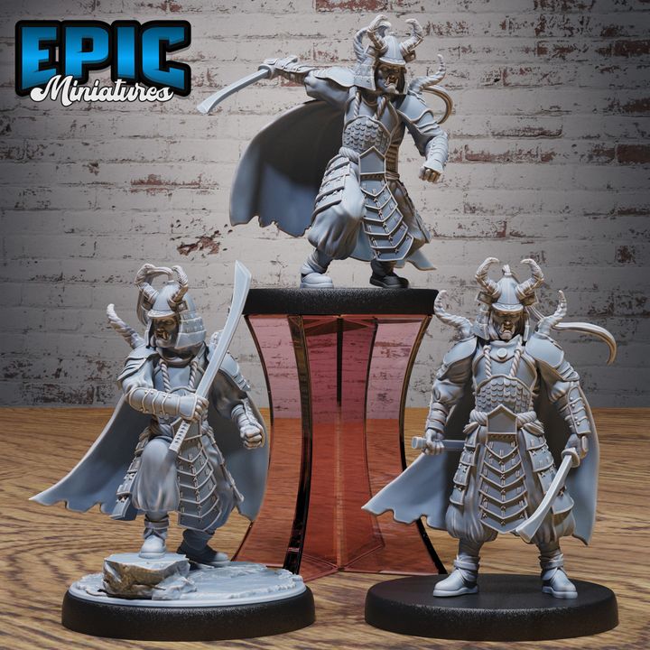3D Resin Miniature Dark Shogun - D&D Epic Miniatures