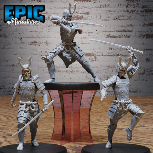 3D Resin Miniature Animated Samurai Armor v1 - D&D Epic Miniatures