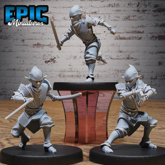 3D Resin Miniature Halfling Ninja - D&D Epic Miniatures