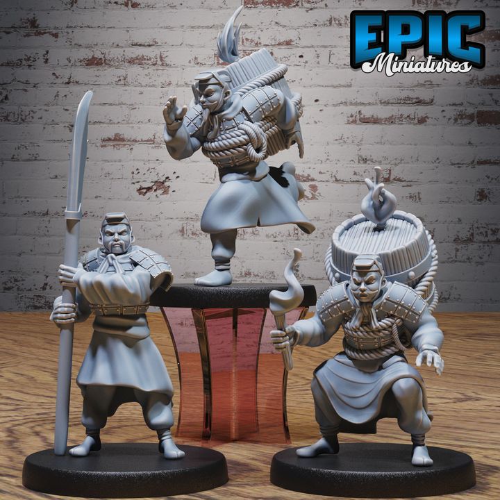 3D Resin Miniature Kamikaze Warrior - D&D Epic Miniatures
