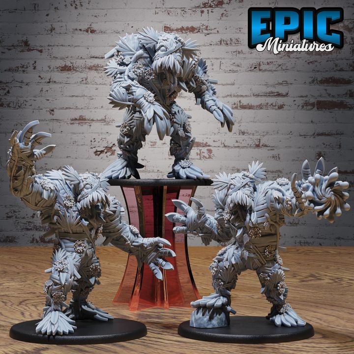 3D Resin Miniature Lotus Golem - D&D Epic Miniatures