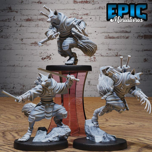 3D Resin Miniature Kitsuninja - D&D Epic Miniatures
