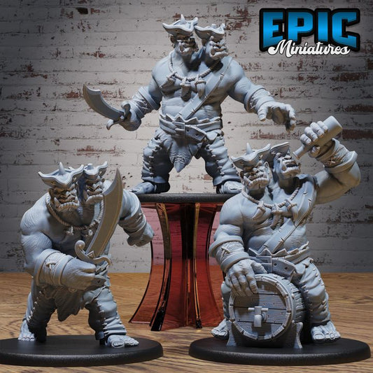 3D Resin Miniature Ettin - D&D Epic Miniatures