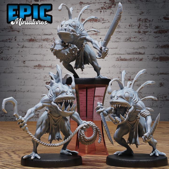 3D Resin Miniature Anglerfish Savage - D&D Epic Miniatures