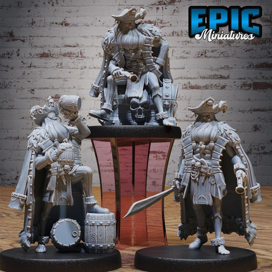 3D Resin Miniature Ghost Captain - D&D Epic Miniatures