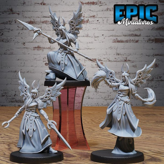 3D Resin Miniature Aasimar Deva Set - D&D Epic Miniatures