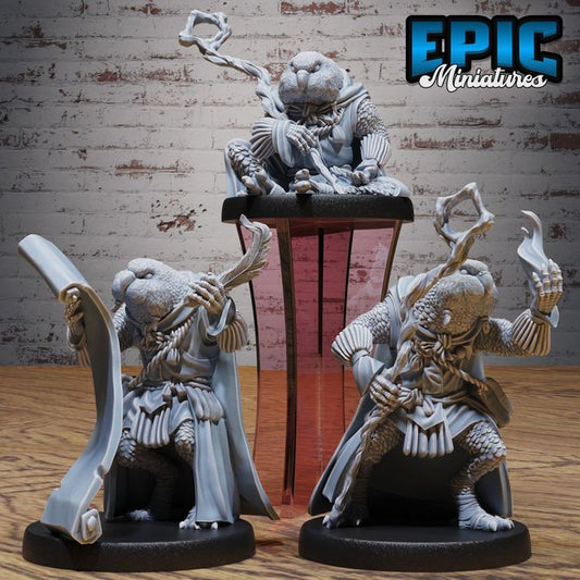 3D Resin Miniature Budgie Folk Fighter Set - D&D - Epic Miniatures