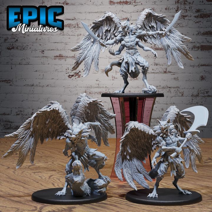 3D Resin Miniature Deathsnatcher Folk Fighter Set D&D Epic Miniatures