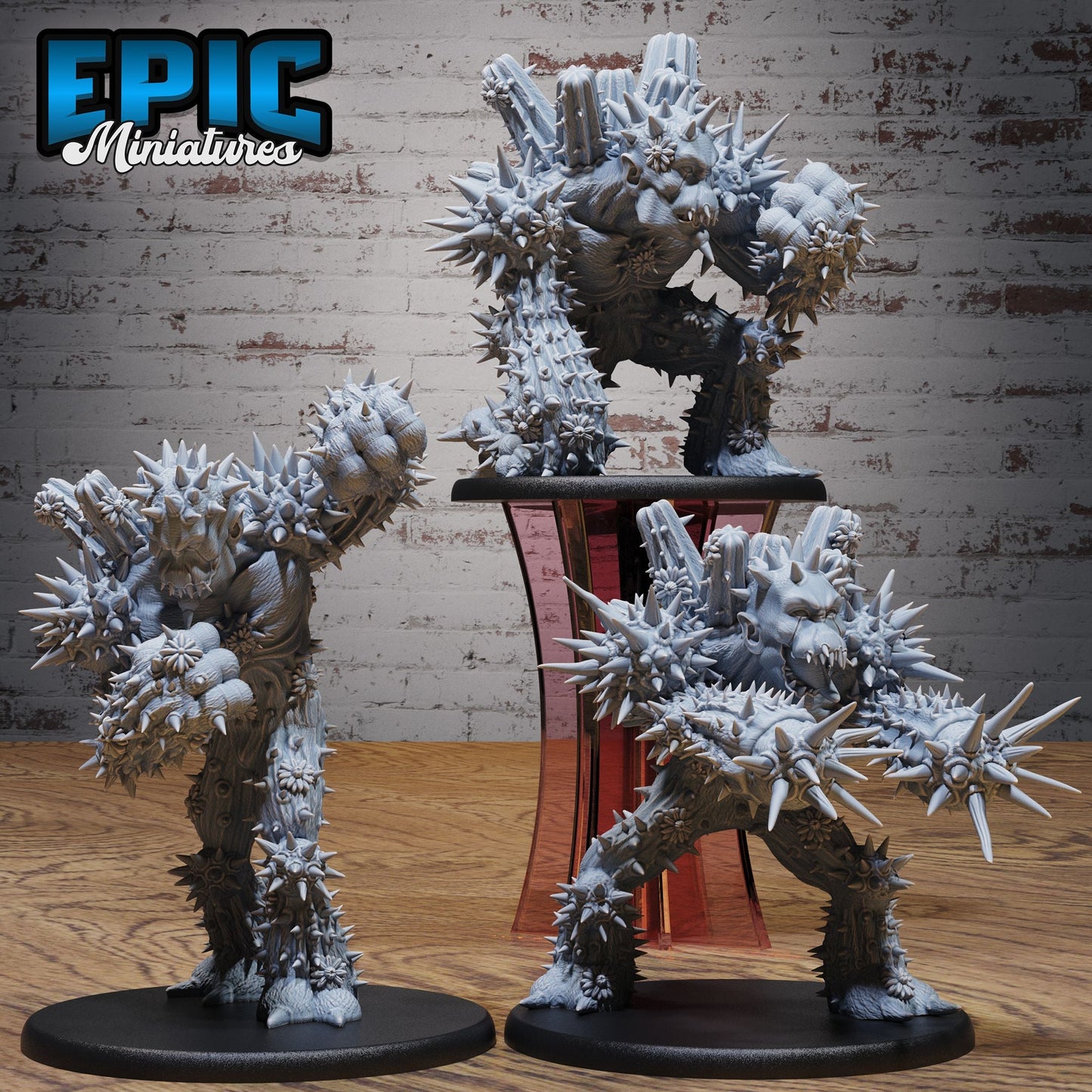 3D Resin Miniature Cactus Golem - D&D Epic Miniatures