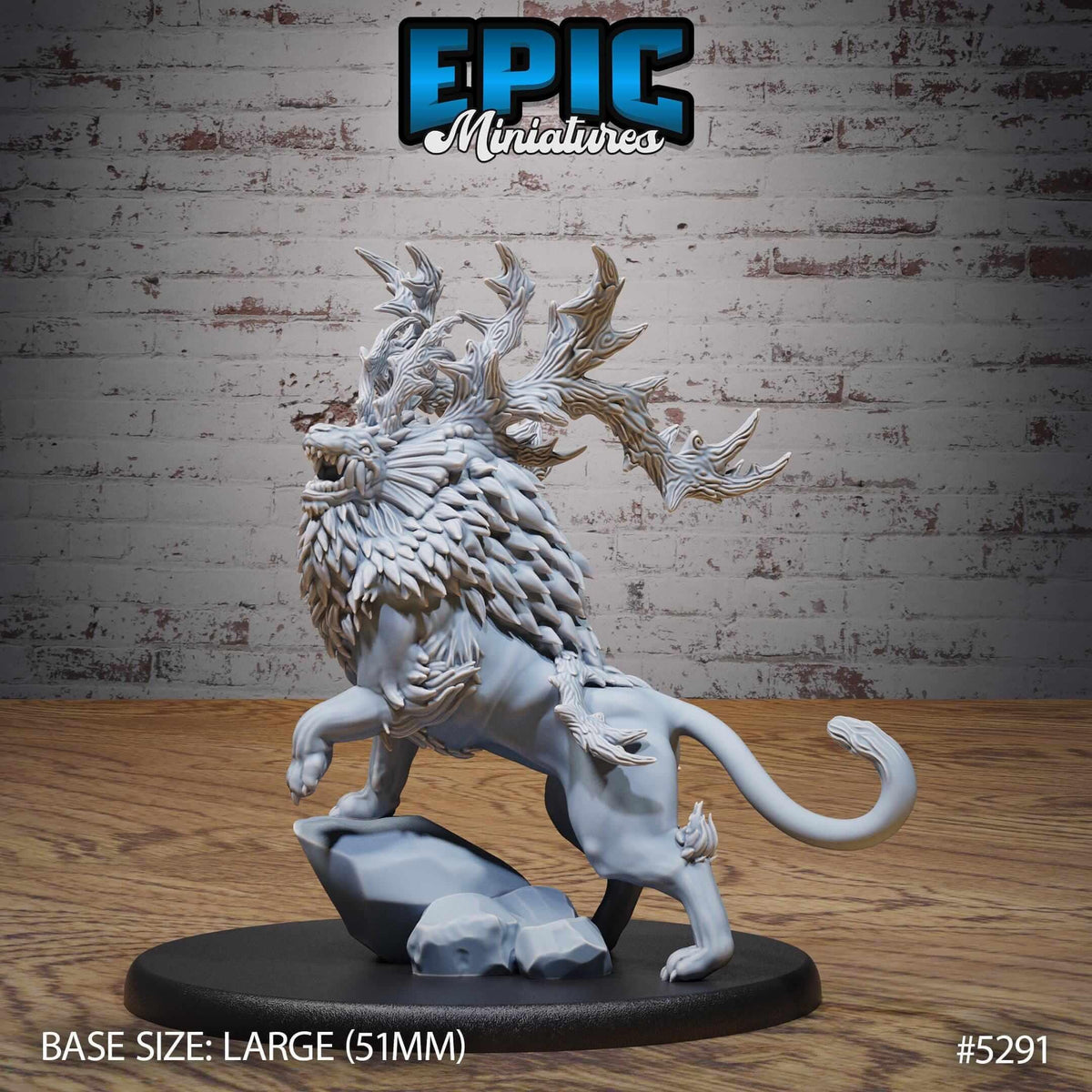 Horned Forest Beast - D&D Epic Miniatures   and Dragons