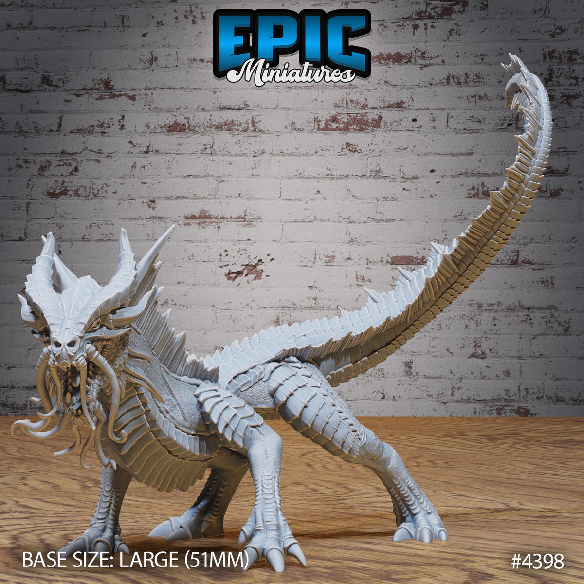 3D Resin Miniature Guard Drakes Gold - D&D Epic Miniatures
