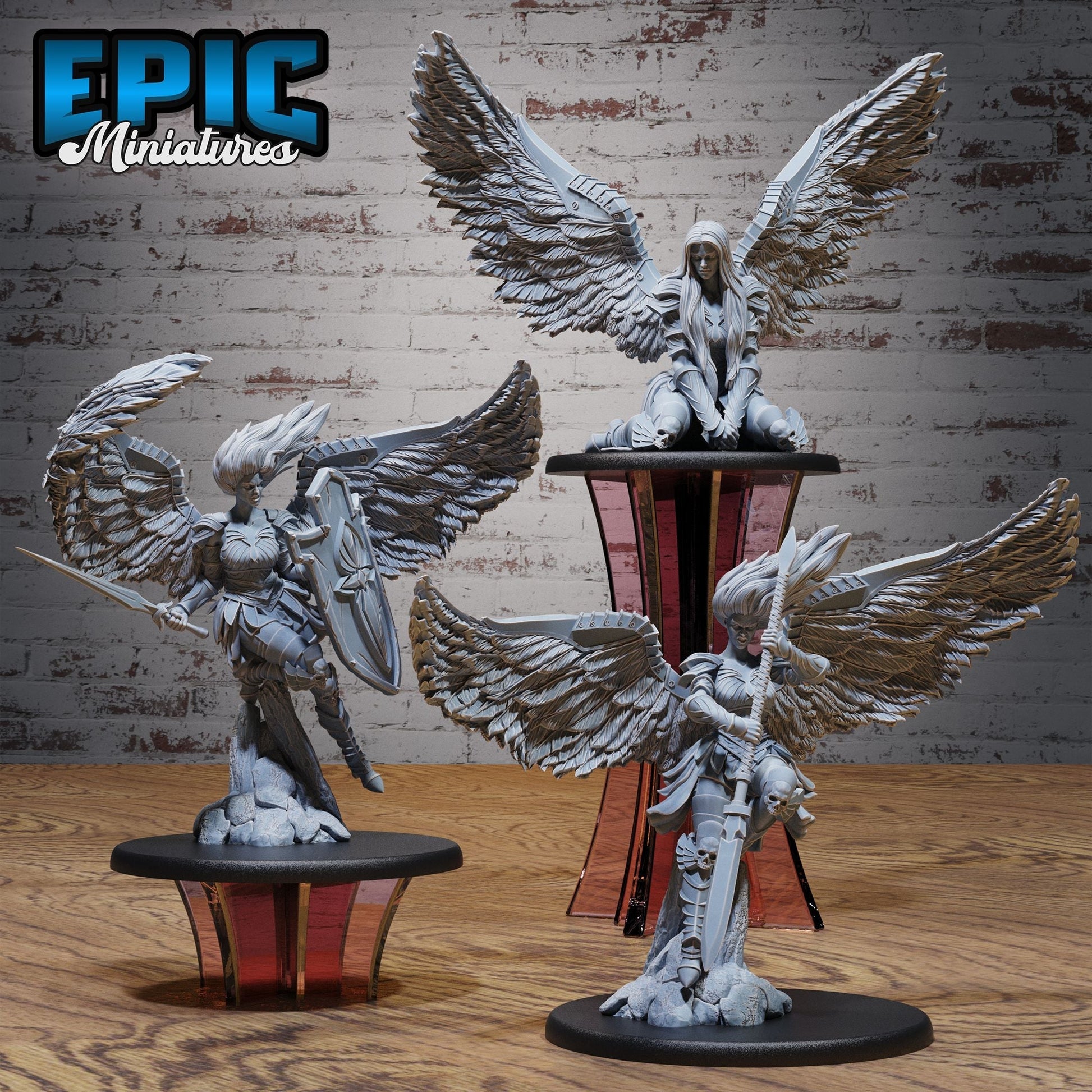 Solar Lady Angel Set - Heavenly Battle - Epic Miniatures - Dungeons and Dragons