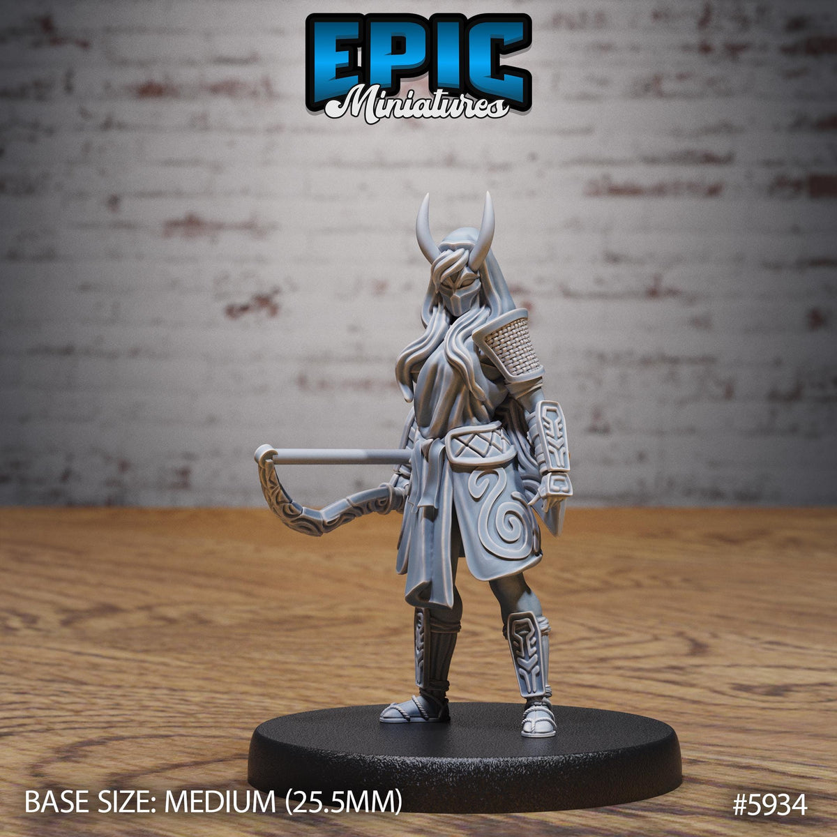 3D Resin Miniature Oni Kunoichi - D&D Epic Miniatures