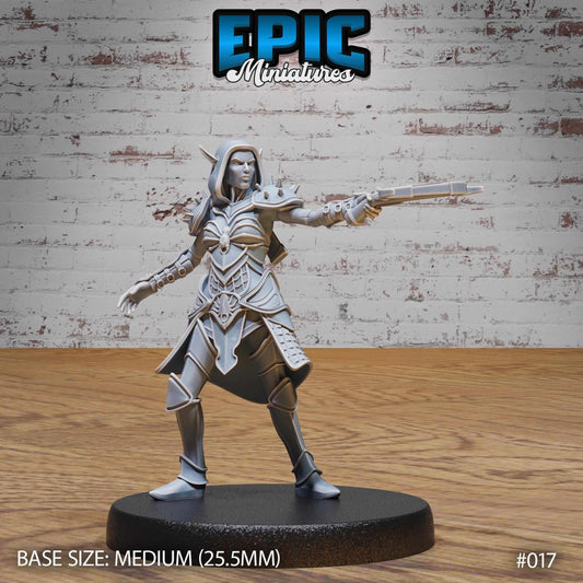 Dark Elf - Drow - female with Crossbow - D&D Epic Miniatures   and Dragons