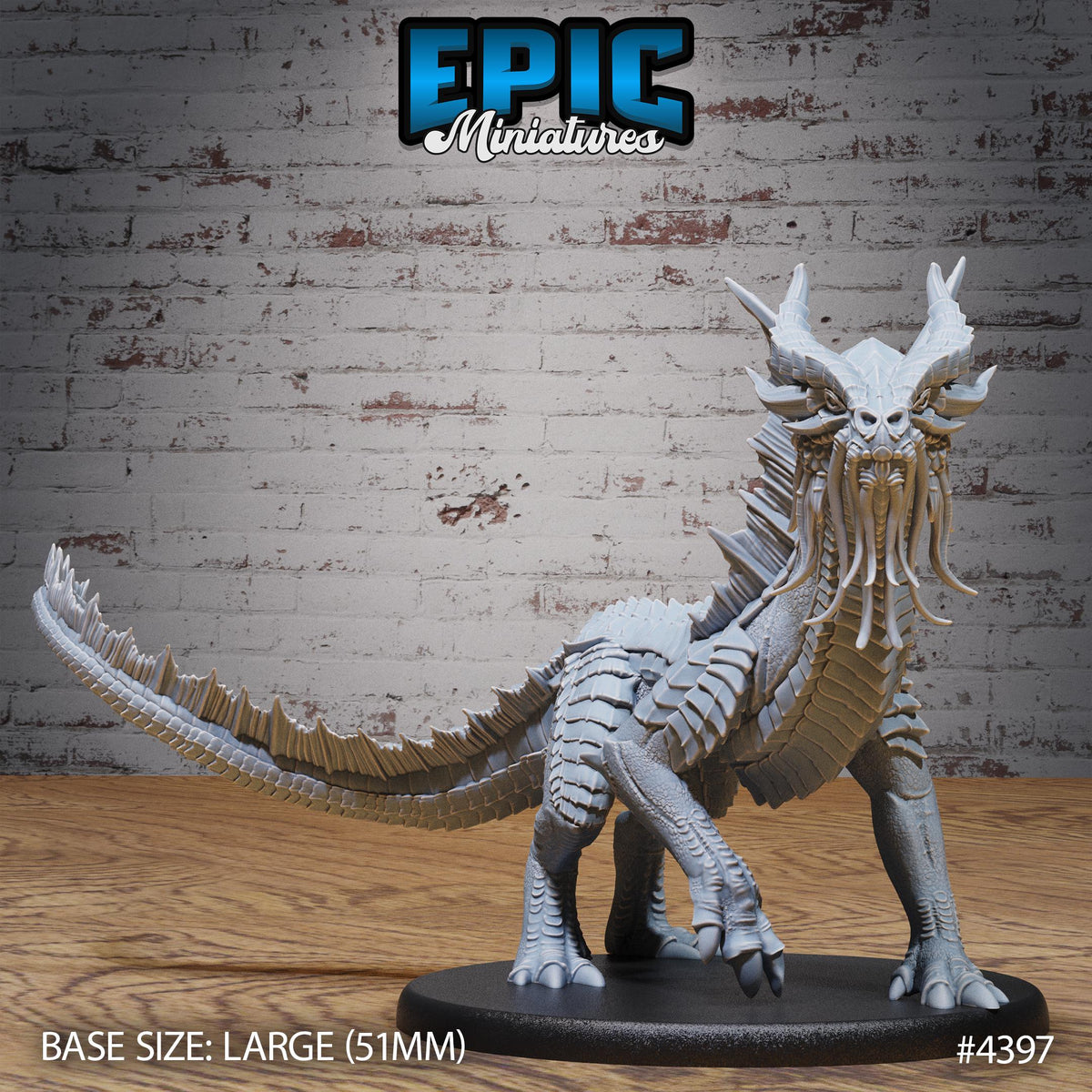 3D Resin Miniature Guard Drakes Gold - D&D Epic Miniatures