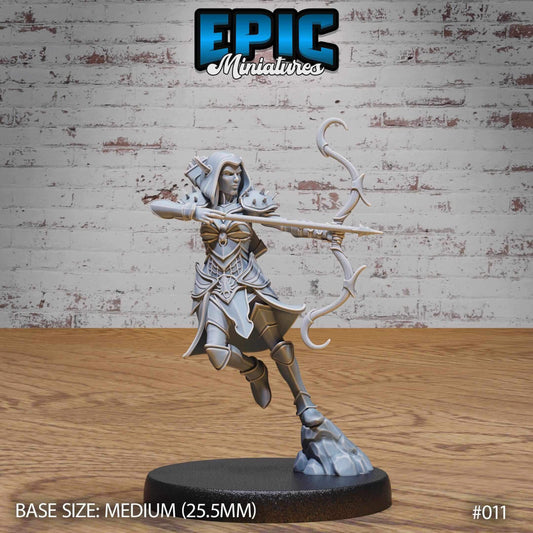 Dark Elf - Drow - Fire Archer - D&D Epic Miniatures   and Dragons