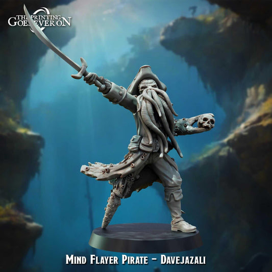 Mind Flayer Pirate Dave Jazali - Tides of Terror - The Printing Goes Ever On