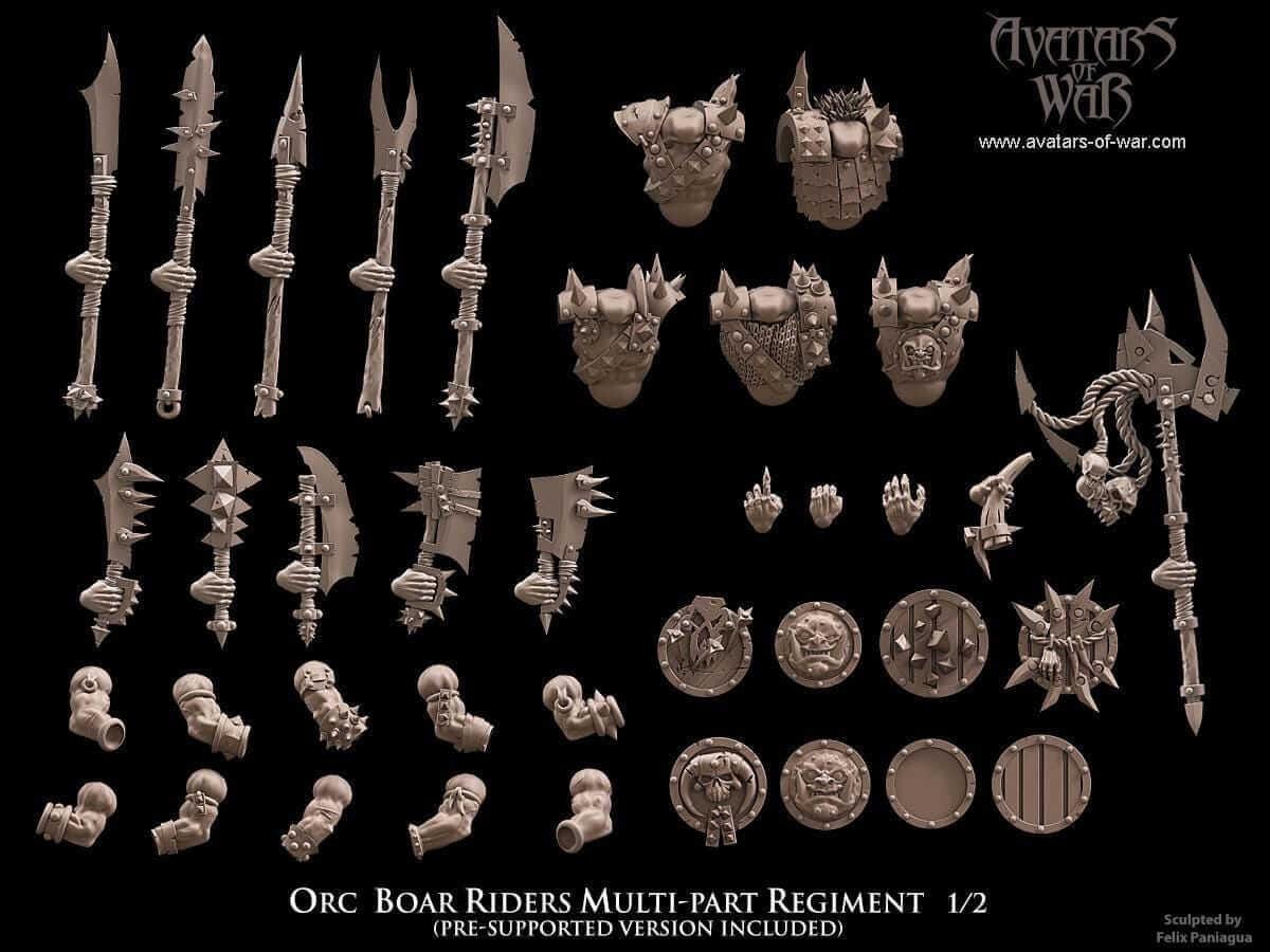 Orc Boar Riders - Avatars of War