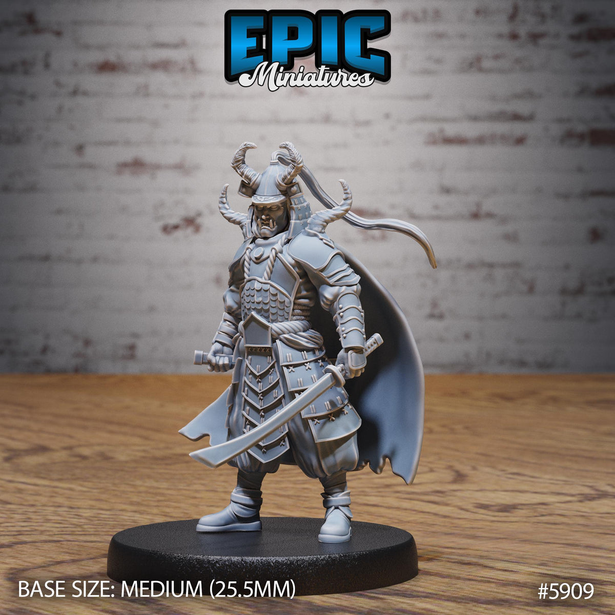 3D Resin Miniature Dark Shogun - D&D Epic Miniatures