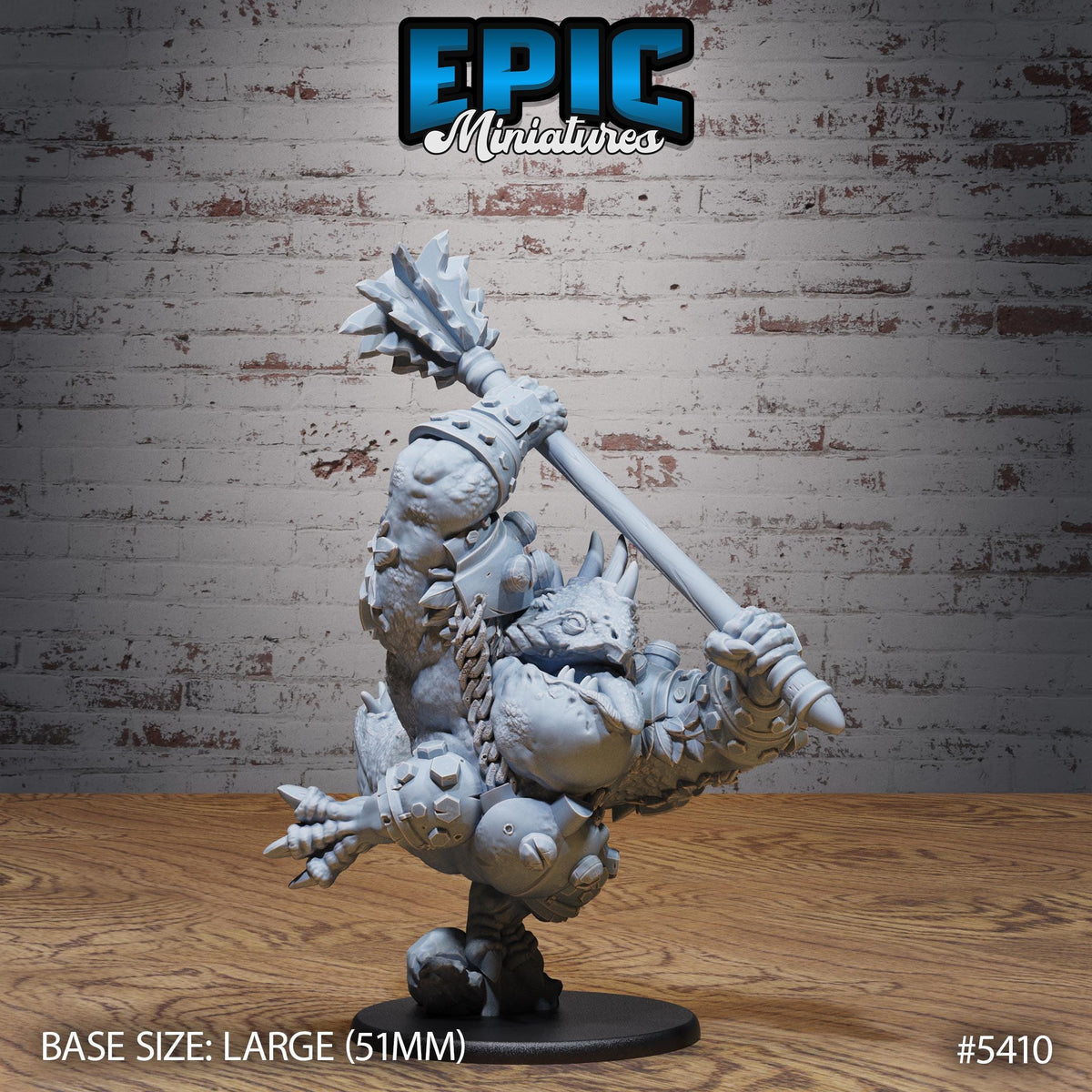 3D Resin Miniature Bulky Lizard Bandit - D&D Epic Miniatures