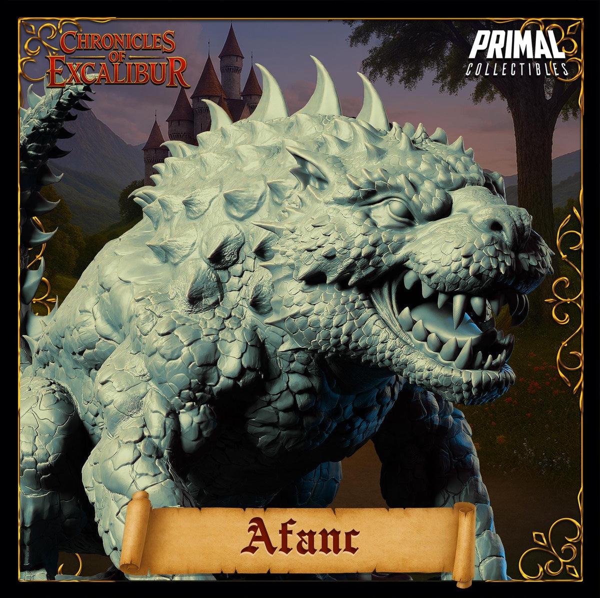Afanc from Chronicles of Excalibur, a detailed printed miniature in premium grey resin.