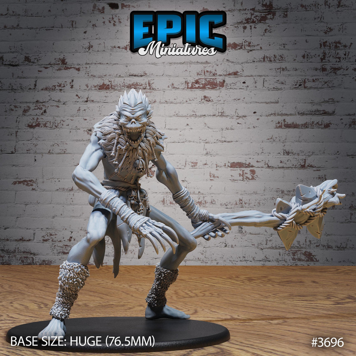 3D Resin Miniature Ithaqua Wendigo  - D&D Epic Miniatures
