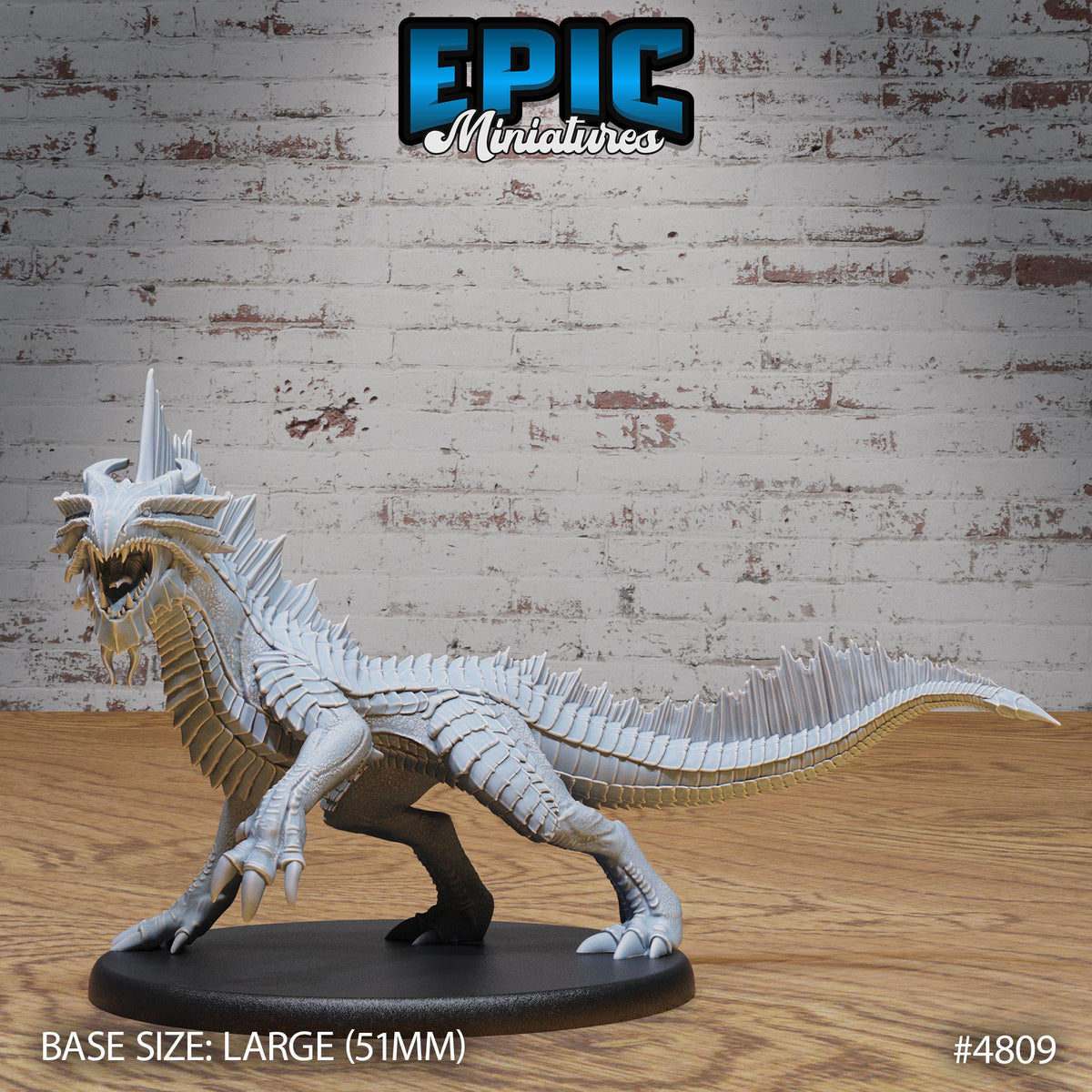 3D Resin Miniature Guard Drakes Bronze - D&D Epic Miniatures