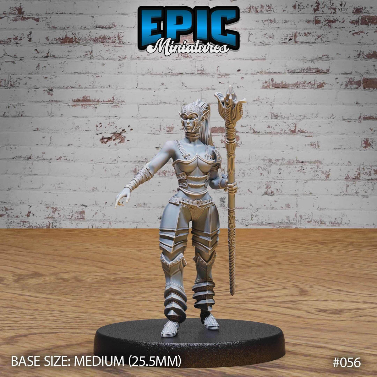 Dark Elf - Drow - Female Gladiator - D&D Epic Miniatures   and Dragons