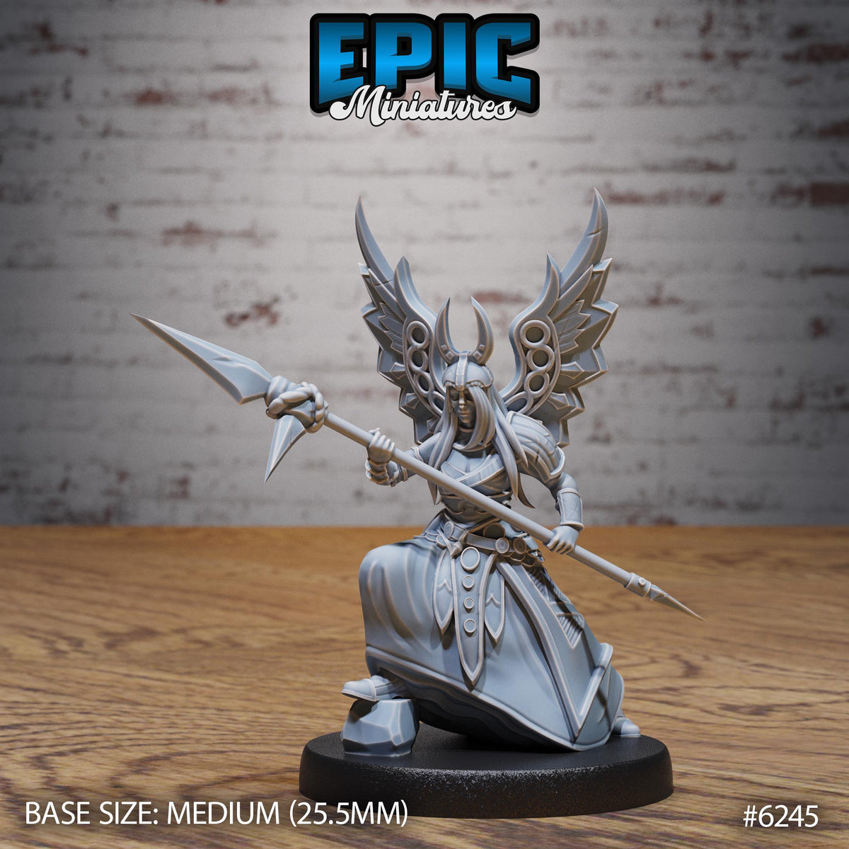 3D Resin Miniature Aasimar Deva Set - D&D  Epic Miniatures