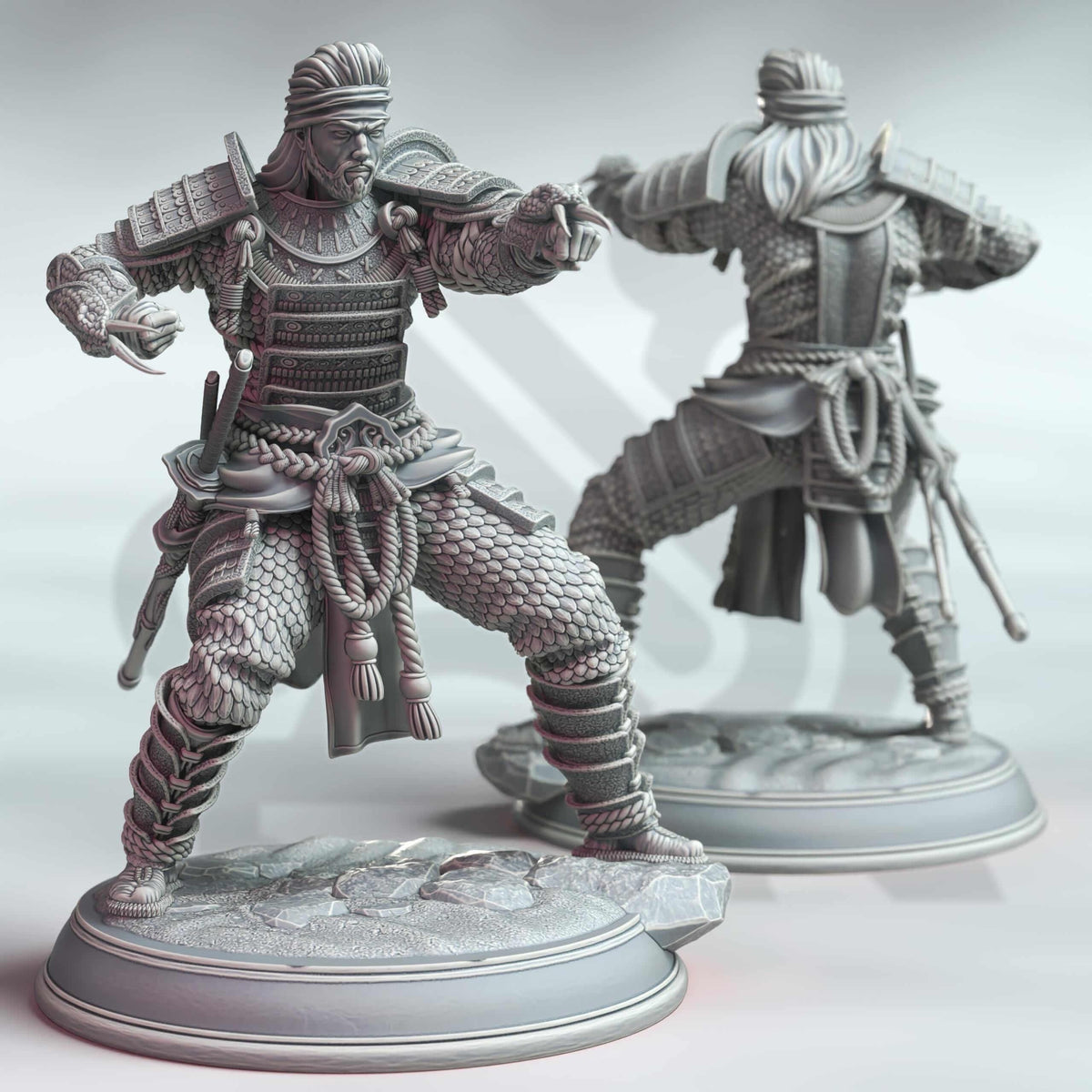 Samurai of the Serpent - Kazuhira Orochi - 3D Printed Resin RPG/Tabletop/Boardgames Miniature DM Stash