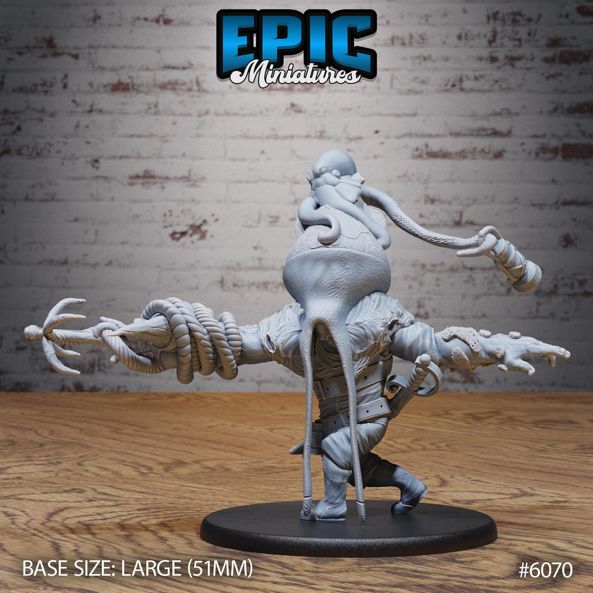 3D Resin Miniature Squidman Hulk - D&D Epic Miniatures