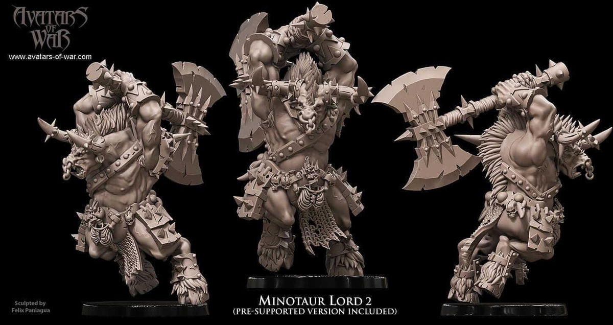 Minotaur Lord with great weapon - Avatars of War
