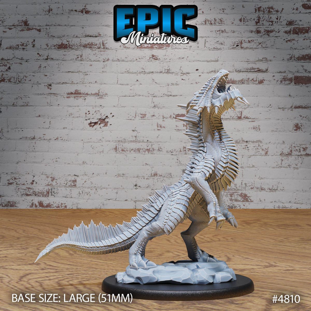 3D Resin Miniature Guard Drakes Bronze - D&D Epic Miniatures