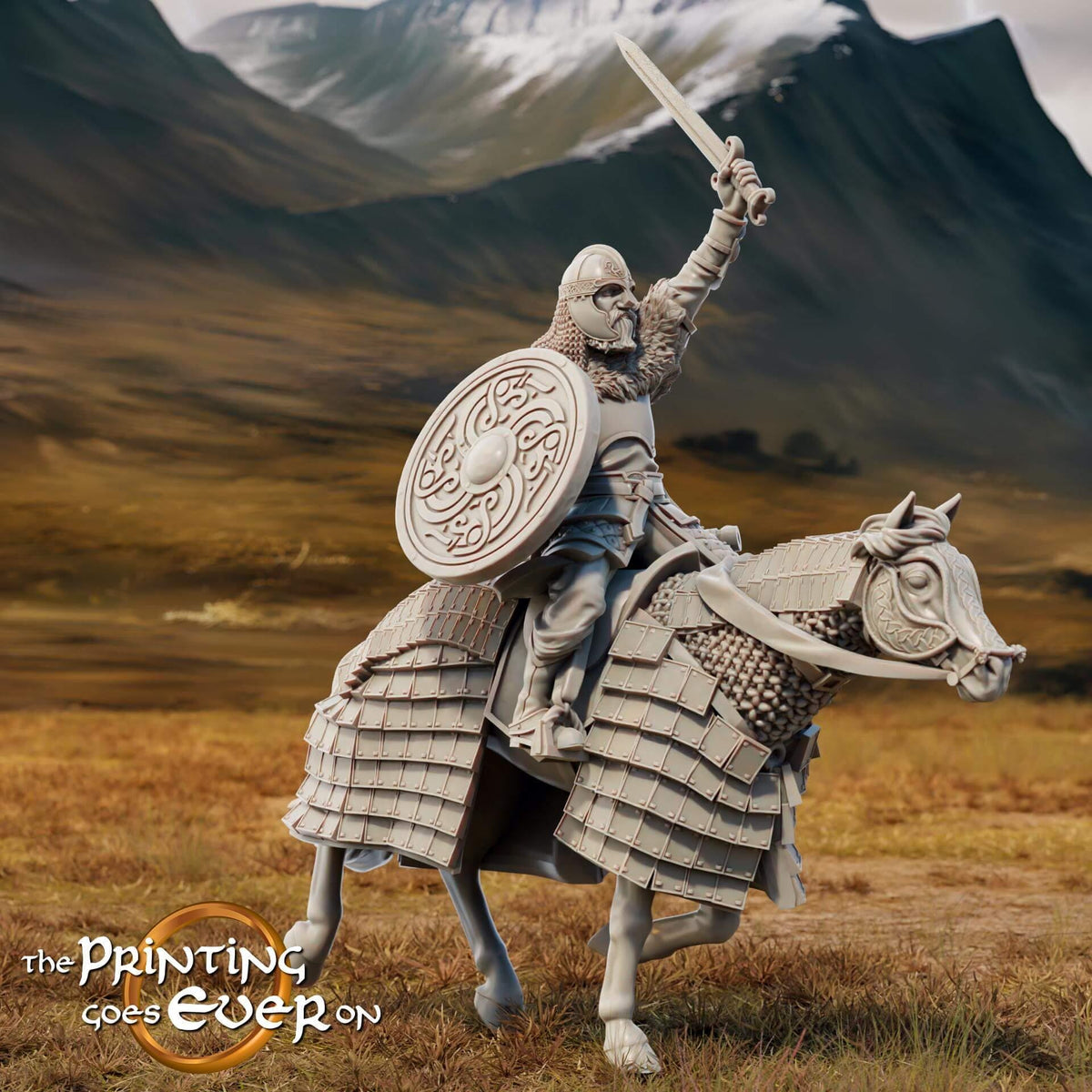King Teobald foot and mounted - Last Stand - Printing Goes Ever On