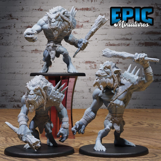 3D Resin Miniature Longneck Troll - D&D Epic Miniatures