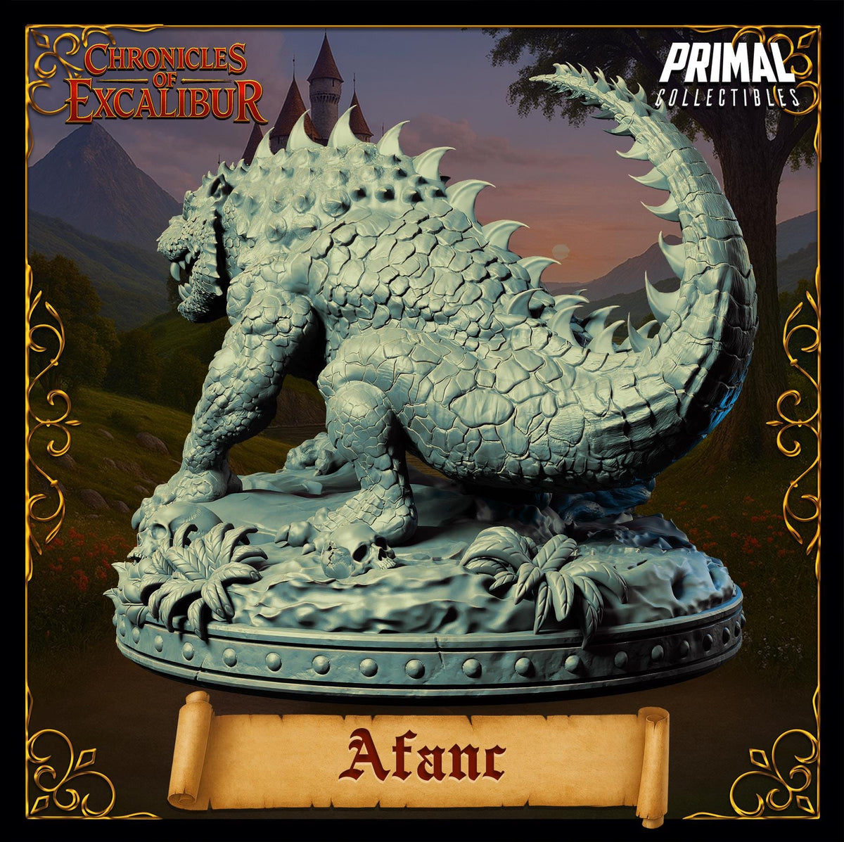 Afanc miniature from Chronicles of Excalibur, crafted in premium resin, ideal for D&D and TTRPG display.