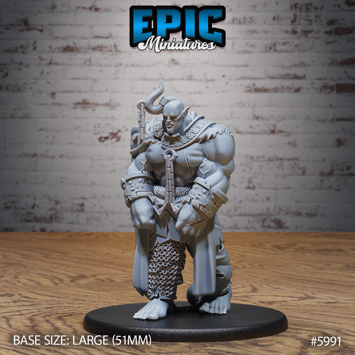 3D Resin Miniature Ogrillon Brute - D&D Epic Miniatures